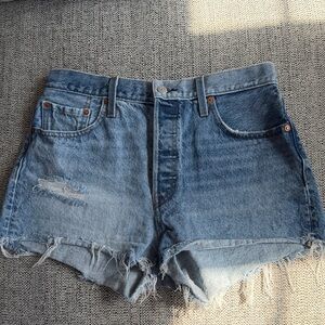 Levi’s 501 Two Toned High Waist Shorts